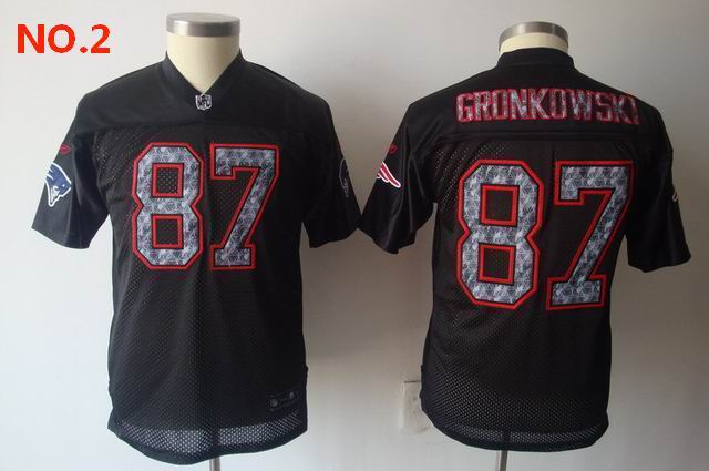 Men's New England Patriots #87 Rob Gronkowski Jersey NO.2;